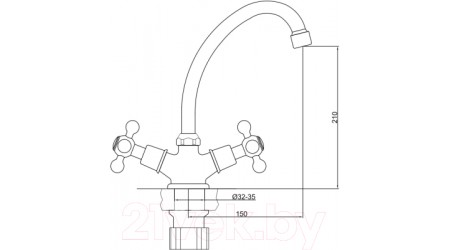 Смеситель Gross Aqua Yota 3088039C-B03 