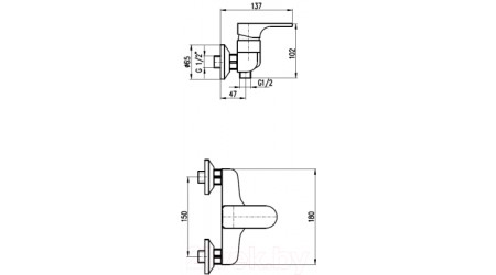 Смеситель Slezak RAV Yukon YU180.5 