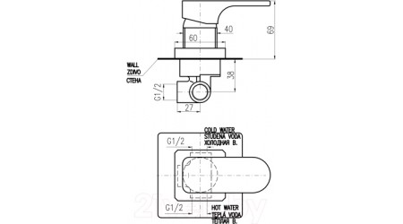 Смеситель Slezak RAV Yukon YU183CB 