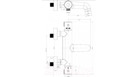 Смеситель Omnires YY1236/NCHR 