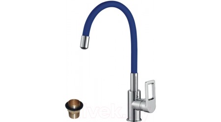 Смеситель Rossinka Silvermix Z35-35U (синий) 