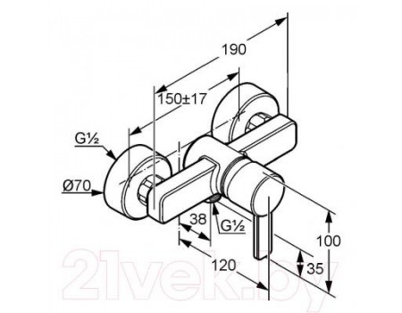 Смеситель Kludi Zenta 388700575 