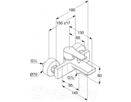 Смеситель Kludi Zenta SL 486700565 
