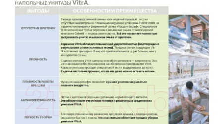 Унитаз напольный VitrA Zentrum / 9012B003-7204