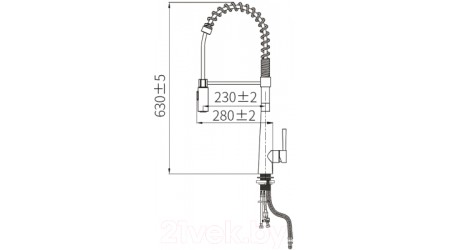 Смеситель ZorG ZRN 980096 Inox 