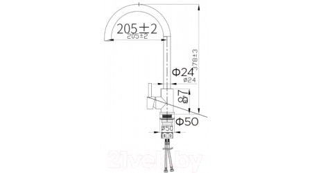 Смеситель ZorG ZRN 980106 Inox 