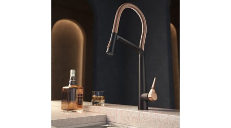 Смеситель ZorG ZRN 980137 (Gunblack Gold Rosy) 